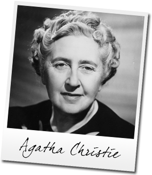 Agatha Christie - portret - pisarka kryminałów.